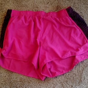 Hot pink and black xersion shorts